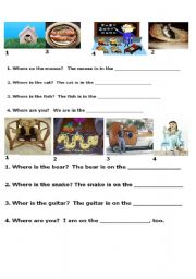 English worksheet: find the rhyme and complete the sentence 