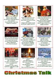 English Worksheet: Christmas Talk