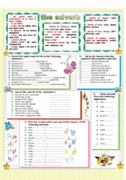 English Worksheet: The adverb