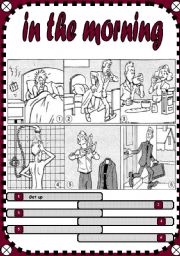 English Worksheet: In the morning/in the evening