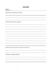 English Worksheet: Essay Writing
