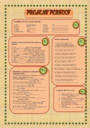 English Worksheet:  Present Perfect