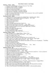 English worksheet: Hitch Hikers Guide to the Galaxy (2005) worksheet