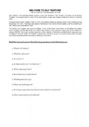 English worksheet: Old Trafford stadium