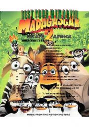 English Worksheet: MADAGASCAR 2: test your memory
