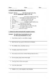 English Worksheet: present simple