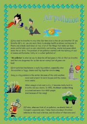 English Worksheet: AIR POLLUTION