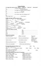 English Worksheet: Homework