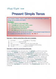 Present simple tense