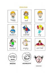 English Worksheet: Feelings