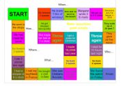 Past Tense question forming board game