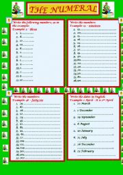 English Worksheet: The Numeral