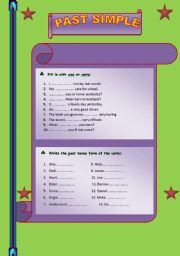 English Worksheet: Past Simple