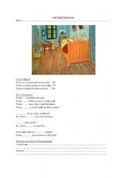 English Worksheet: Van goghs room