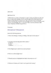 English Worksheet: Tourism,airports:Using information from the net
