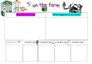 English worksheet: on the farm