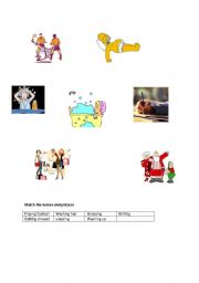 English worksheet: Match the names and pictures