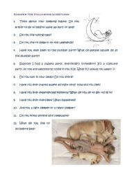 English Worksheet: Sleeping - discussion