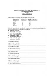 English Worksheet: Adjectives