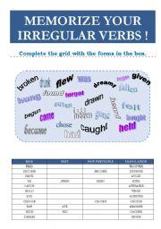 irregular verbs