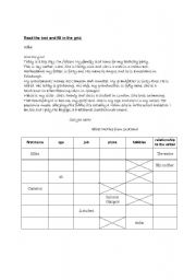 English worksheet: A letter from Scotland