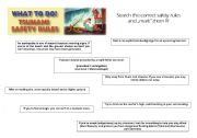 English Worksheet: Tsunami - safety rules