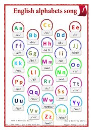 English alphabets song