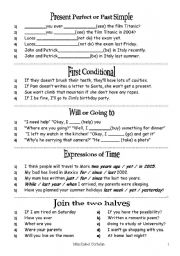 English Worksheet: oral exam