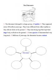 English Worksheet: dinosaurs