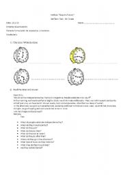 English Worksheet: 3RD TERM TEST FOR 6TH GRADE