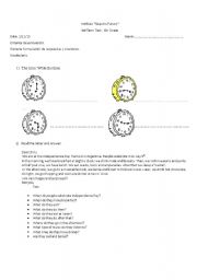 English worksheet: 3RD TERM TEST FOR 6TH GRADE