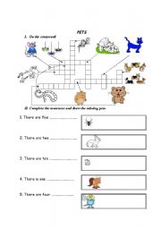 English Worksheet: Pets