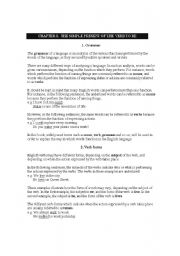 English Worksheet: present tense vs continuous tense