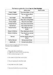 Passive voice worksheet