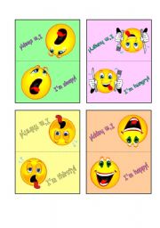 English Worksheet: Emotion cards