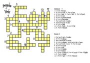 English Worksheet: crossword irregular verbs