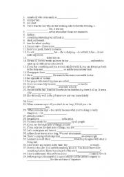 English worksheet: ecce test 2