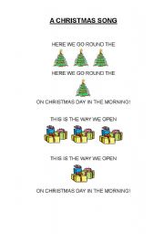 English worksheet: Christmas song
