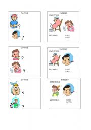 English Worksheet: at the doctors