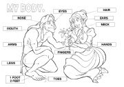 English Worksheet: Parts of the body