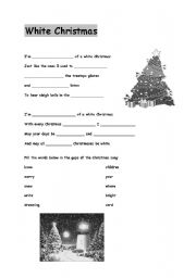 English Worksheet: White Christmas