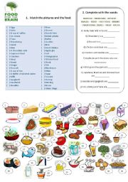 English Worksheet: TALKING ABOUT FOOD - 1