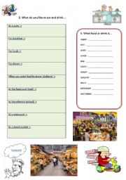 English Worksheet: TALKING ABOUT FOOD - 2