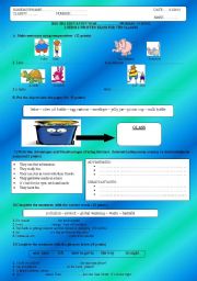 English Worksheet: 2011 7th grade 1st term 2nd exam