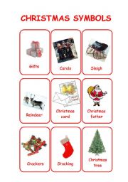 CHRISTMAS FLASHCARDS (set 2 - symbols)