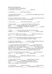 English Worksheet: Past Simple