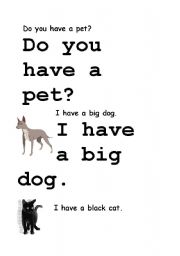 English Worksheet: Pets - writing practise and puzzles