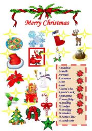English Worksheet:  Christmas time