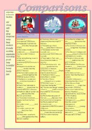 English Worksheet: Comparisons