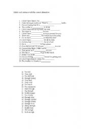 English Worksheet: Intensifiers